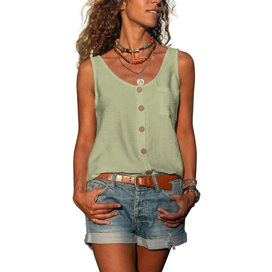 Gwen Casual Sleeveless Top | Women's Tank Top