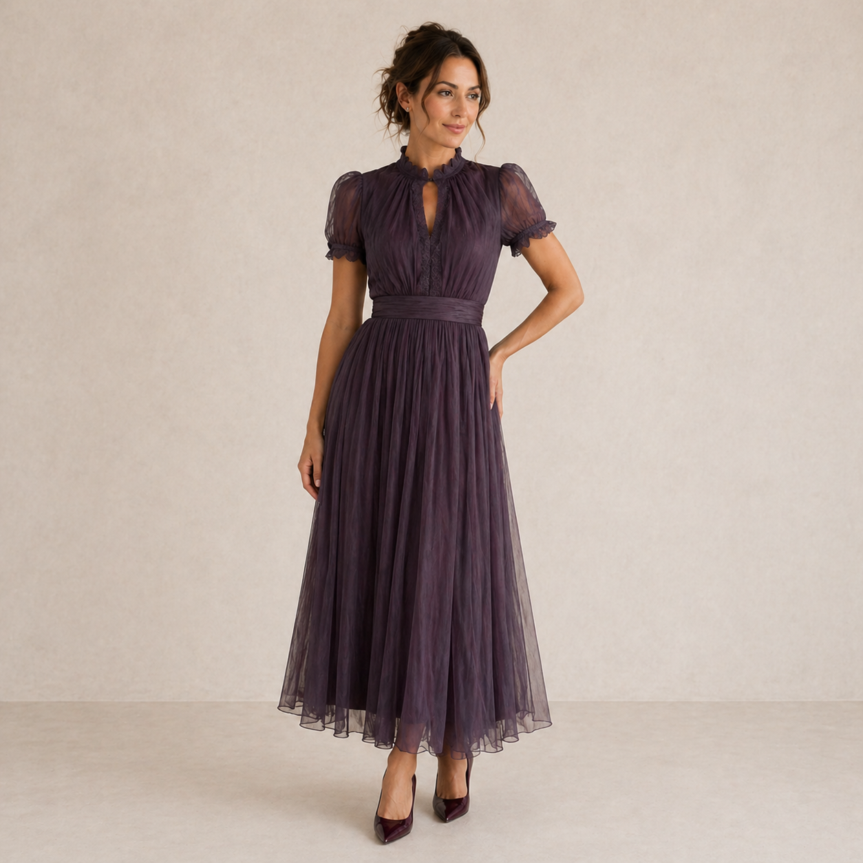Valentina Maxi Dress | Women's Wedding Guest Dress in Purple